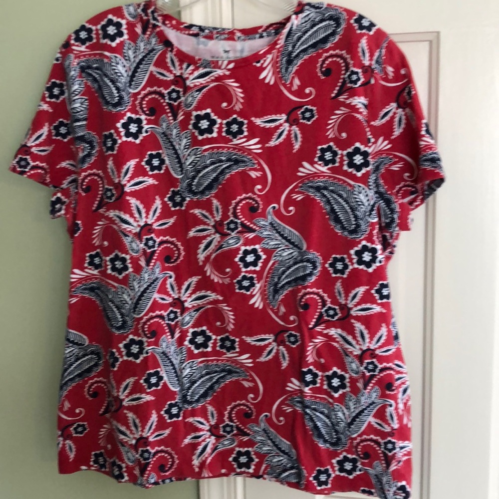 Talbots paisley design shirt